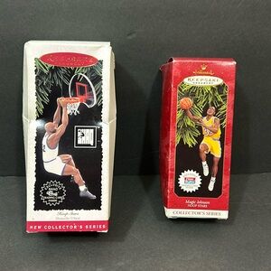 Hallmark “Hoop Stars” Series Magic Johnson & Shaquille O’Neal Ornaments